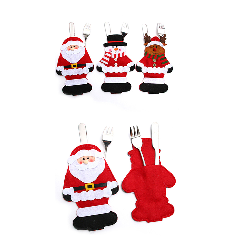Christmas Santa Claus Knife and Fork Bag 5