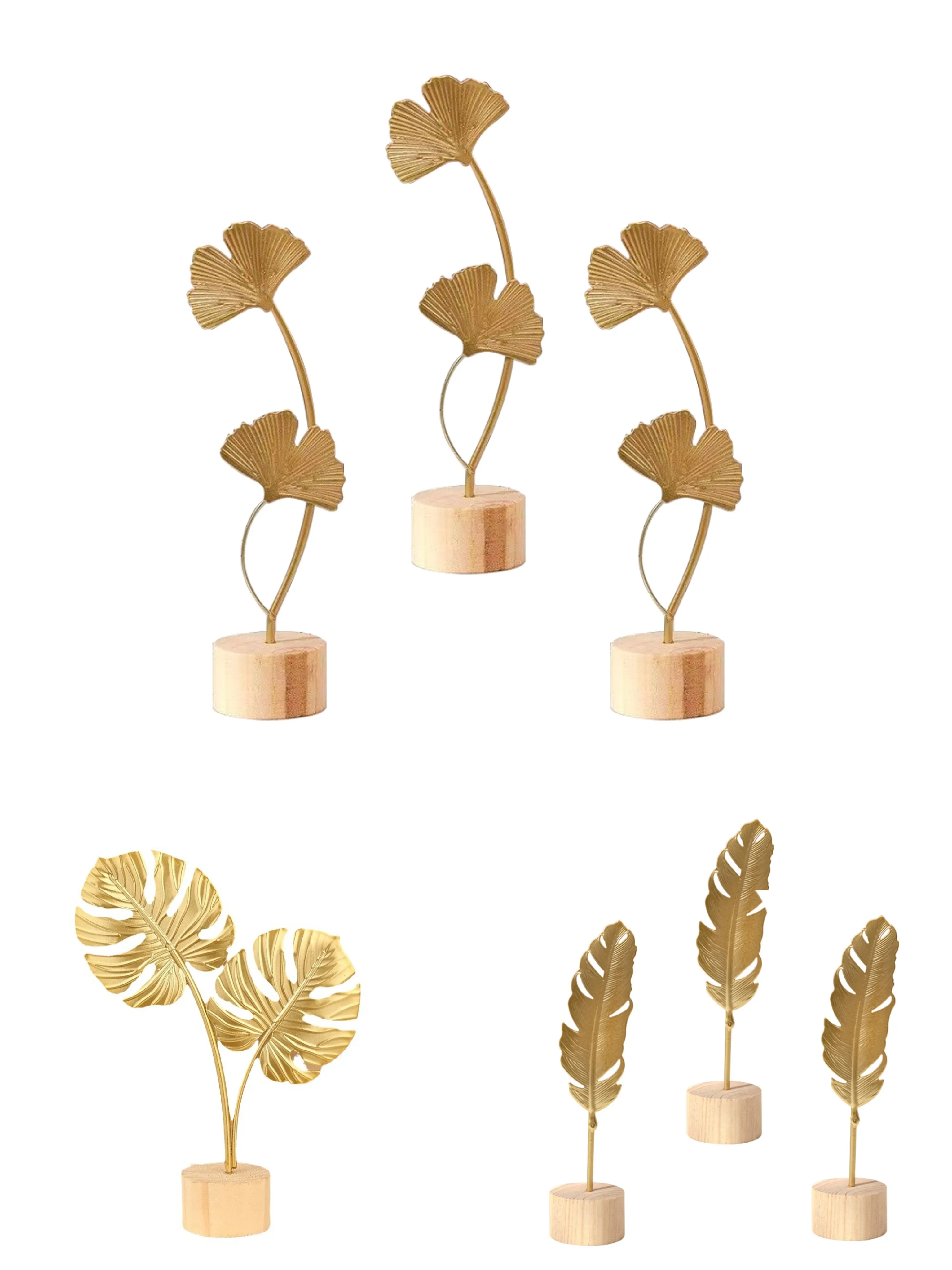 Ginkgo Leaf Ornaments 3