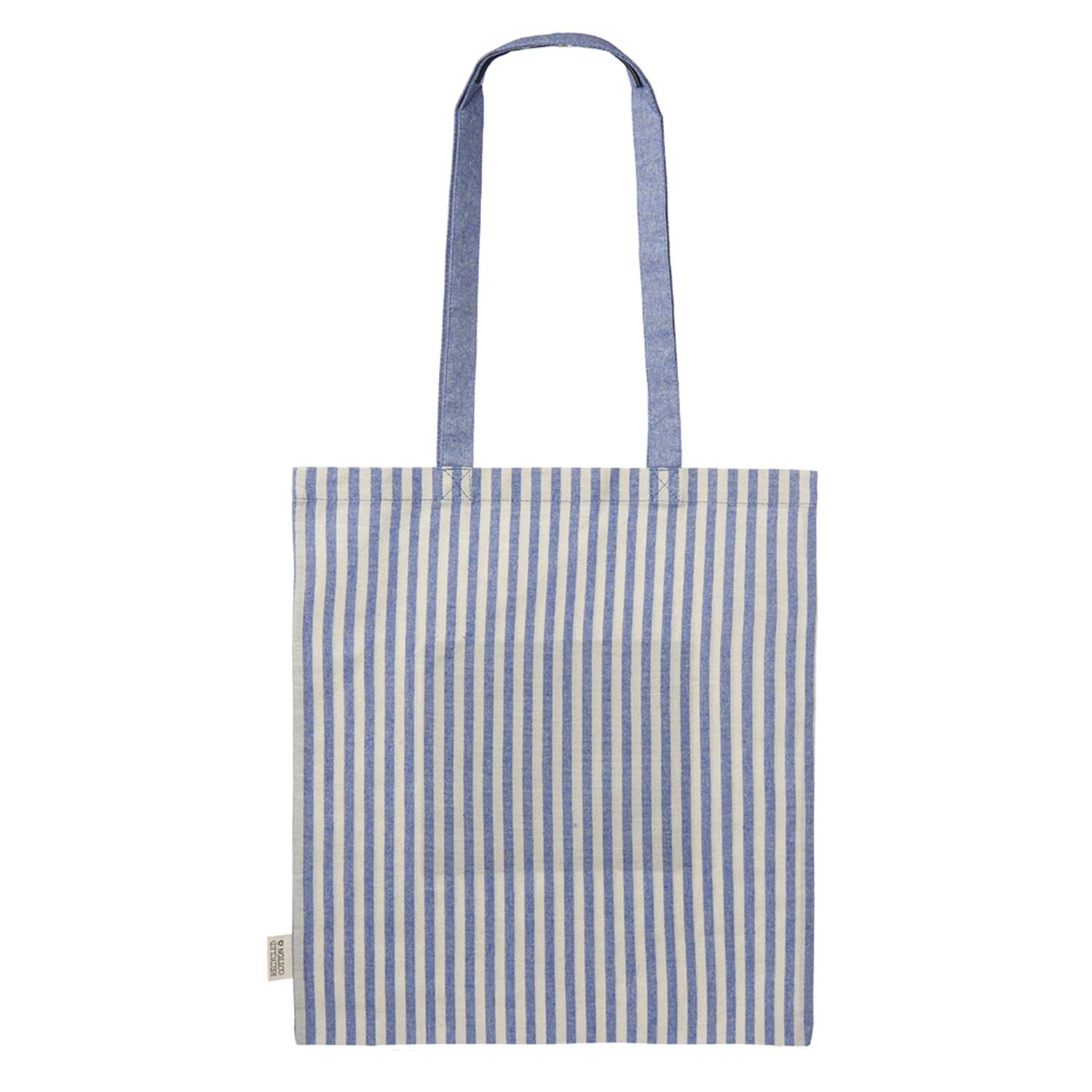 Eco-friendly Cotton Striped Tote Bag, custom tote bag with logo imprint 4