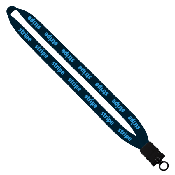 3/4" Cotton Lanyard with Plastic Snap-Buckle Release & O-Ring 11