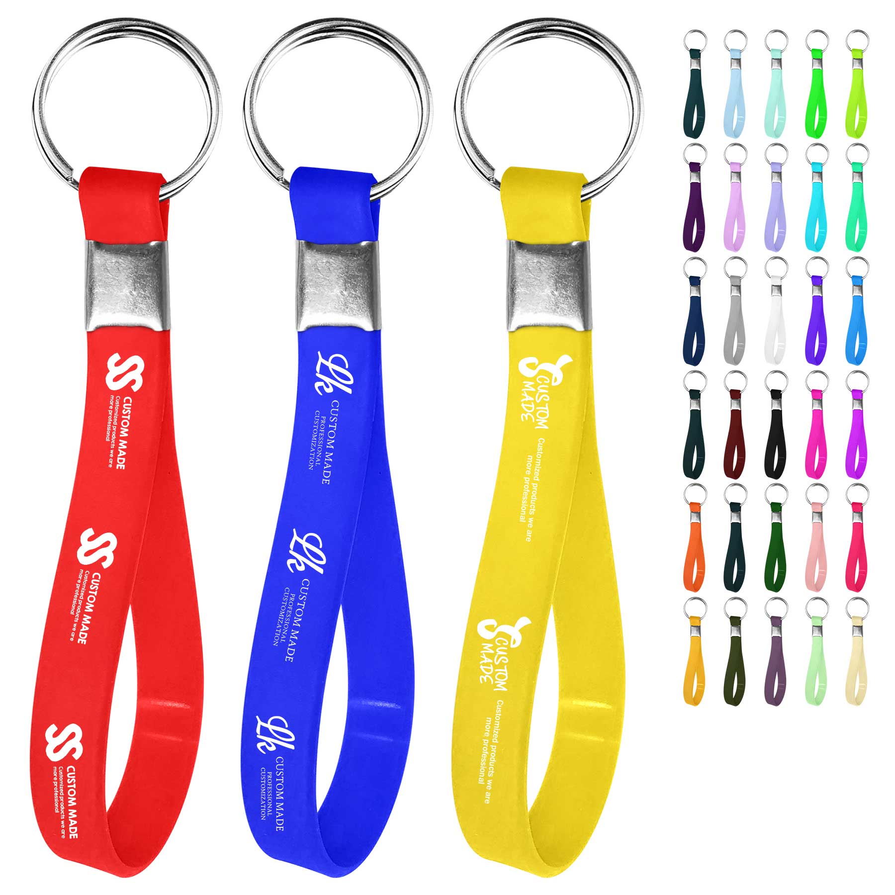 Silicone Bracelet Keychain 1