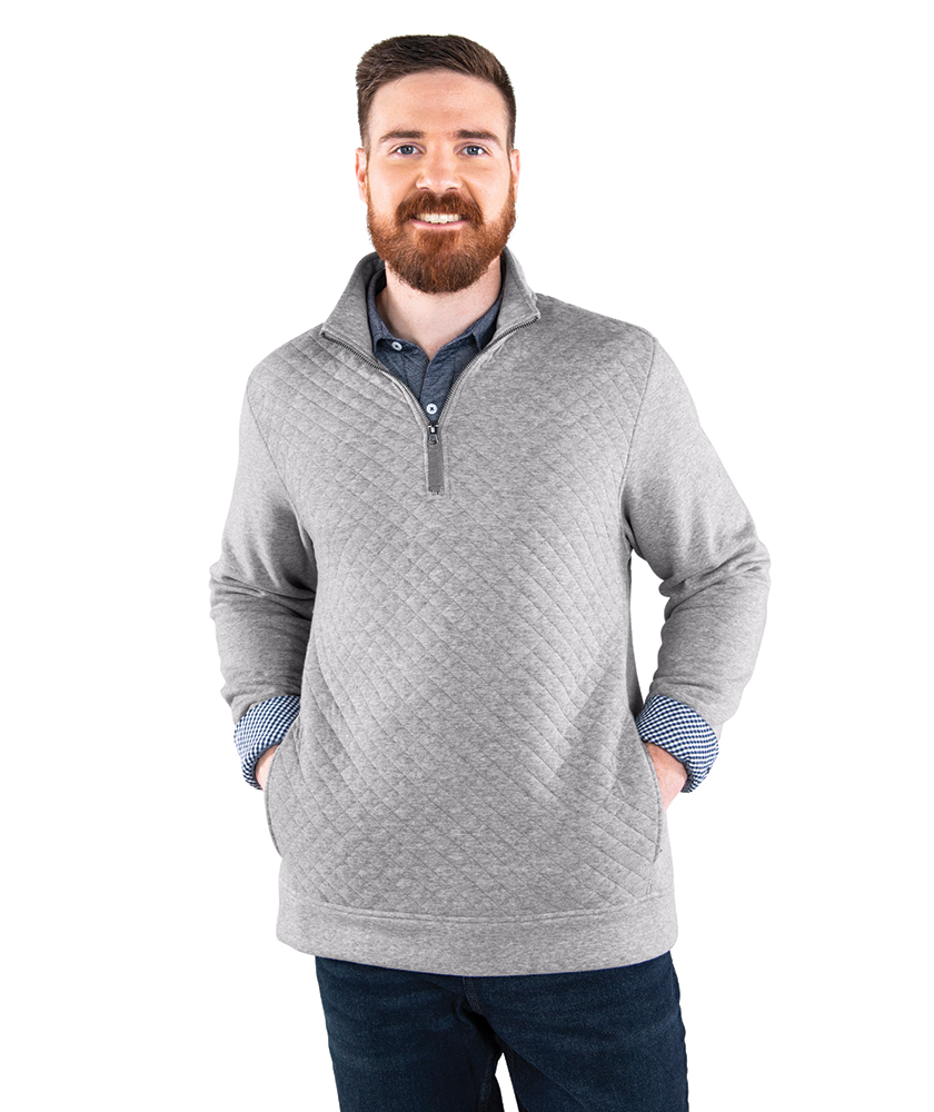 Men's Franconia Quilted Pullover, custom hoodie or sweatshirt with logo imprint 19