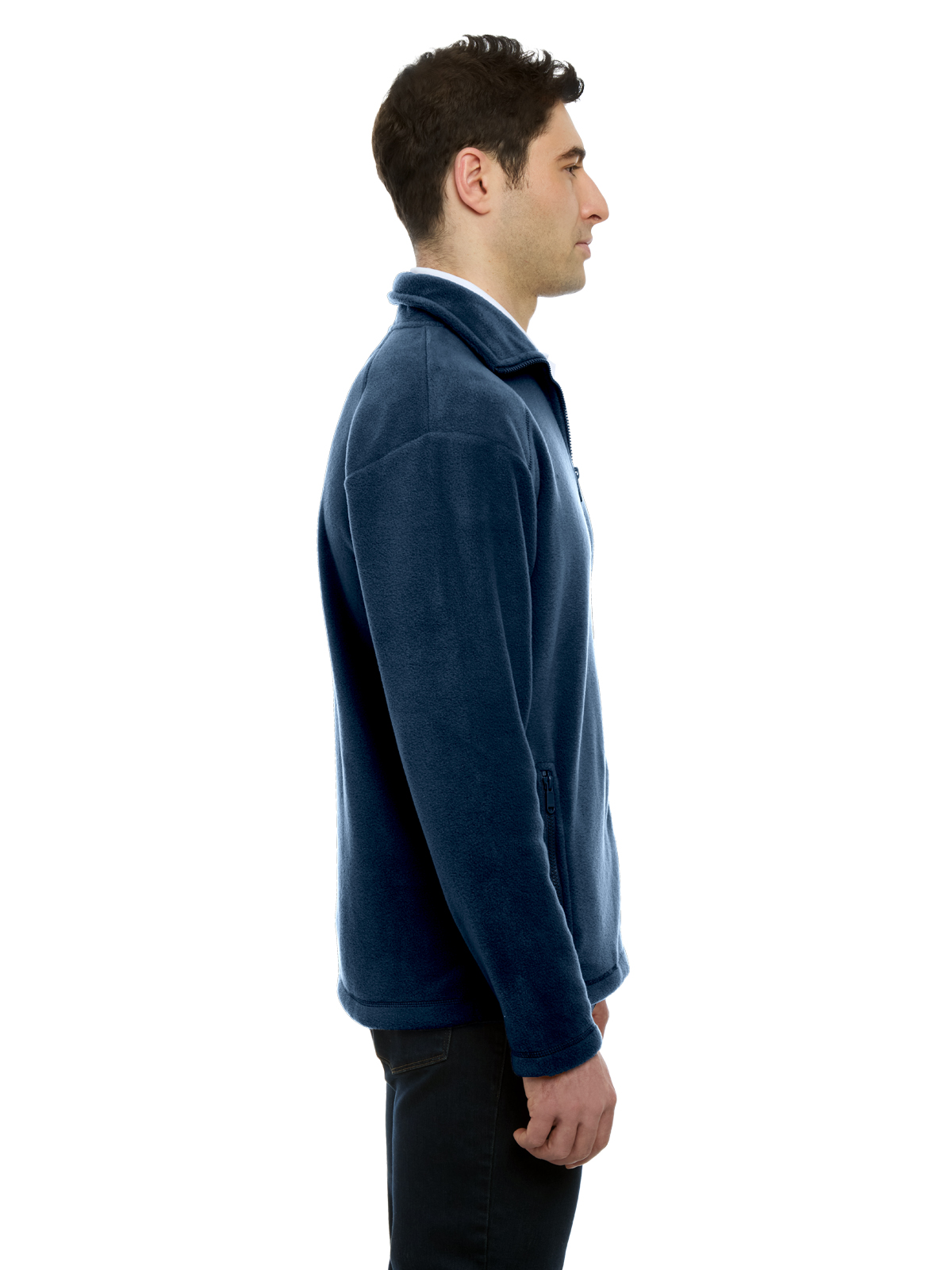 Blue Generation - Unisex 2-Pocket Micro Fleece Zip Pullover 10