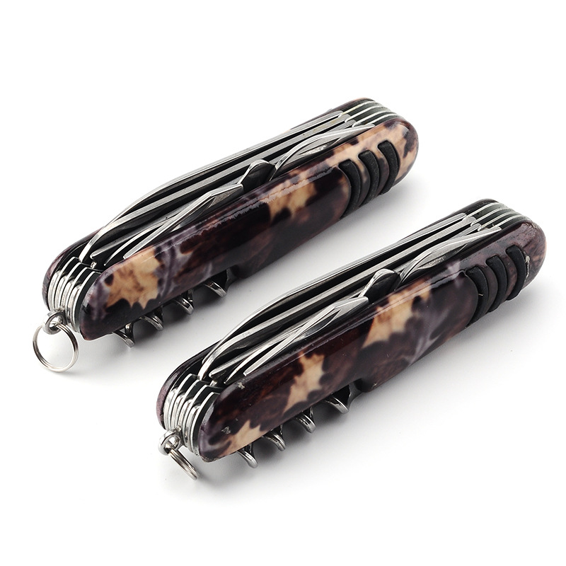 Camouflage Multi-Function Tool Pocket Knife 7