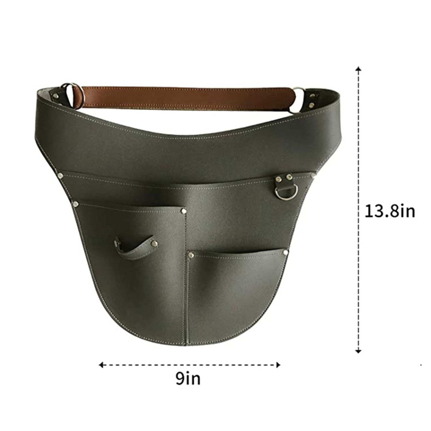 PU Leather Waist Bag Tool Apron 4