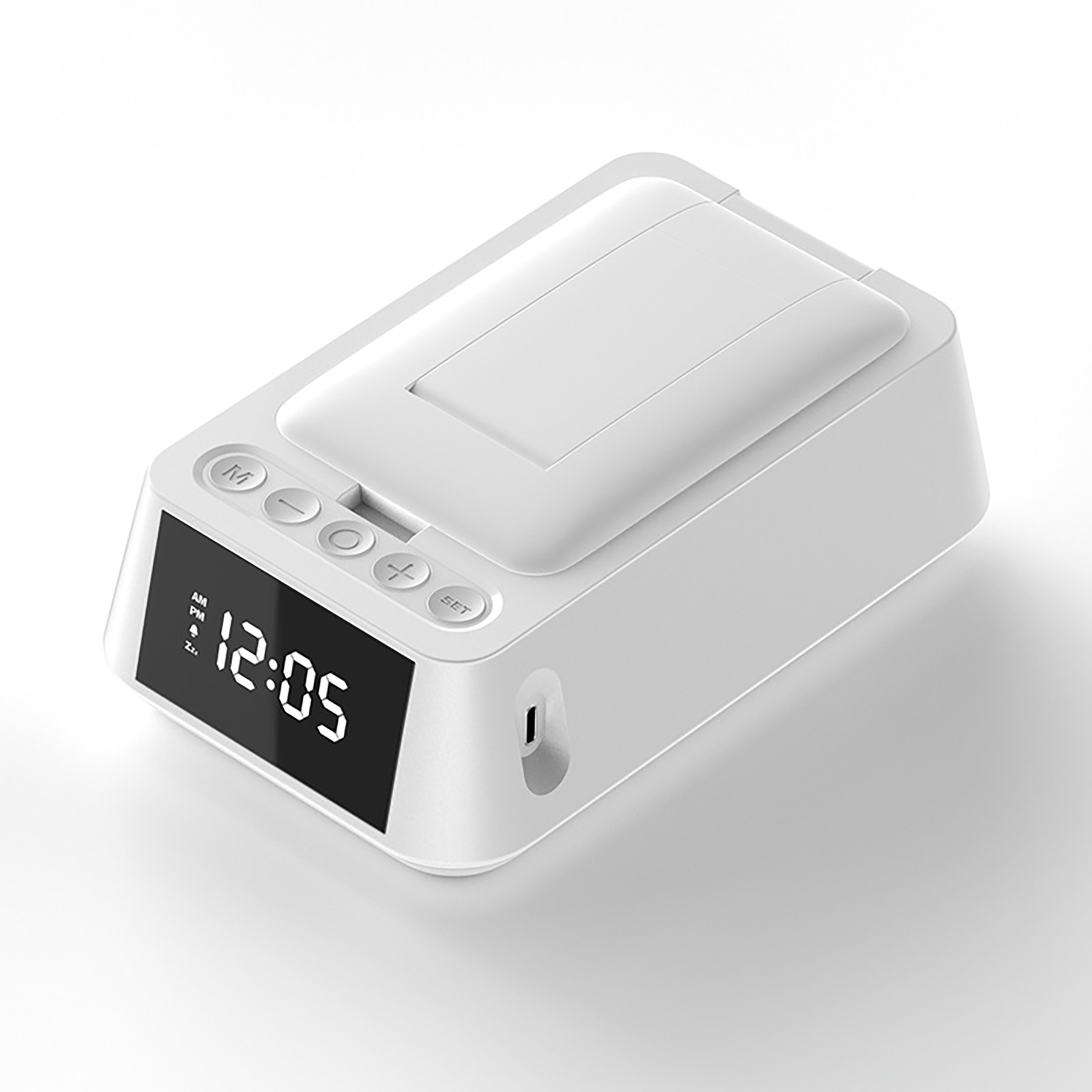 Phone Stand with Bluetooth Speaker and LED Clock 2