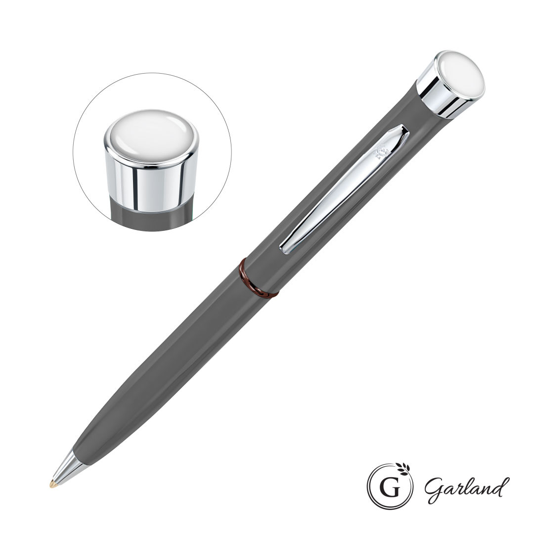 Garland® Recycled Custom Ballpoint Twist Pen - Chrome Accent 15