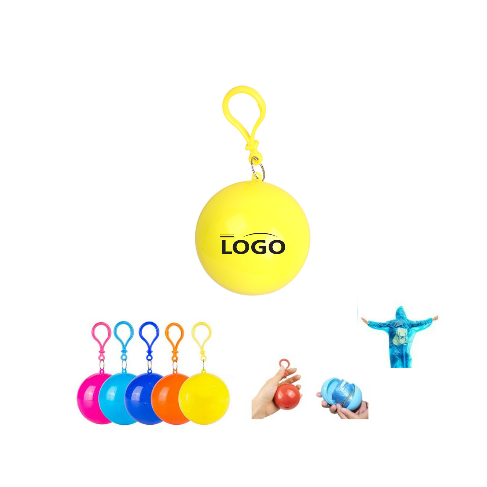 Disposable Portable Raincoat Ball 1