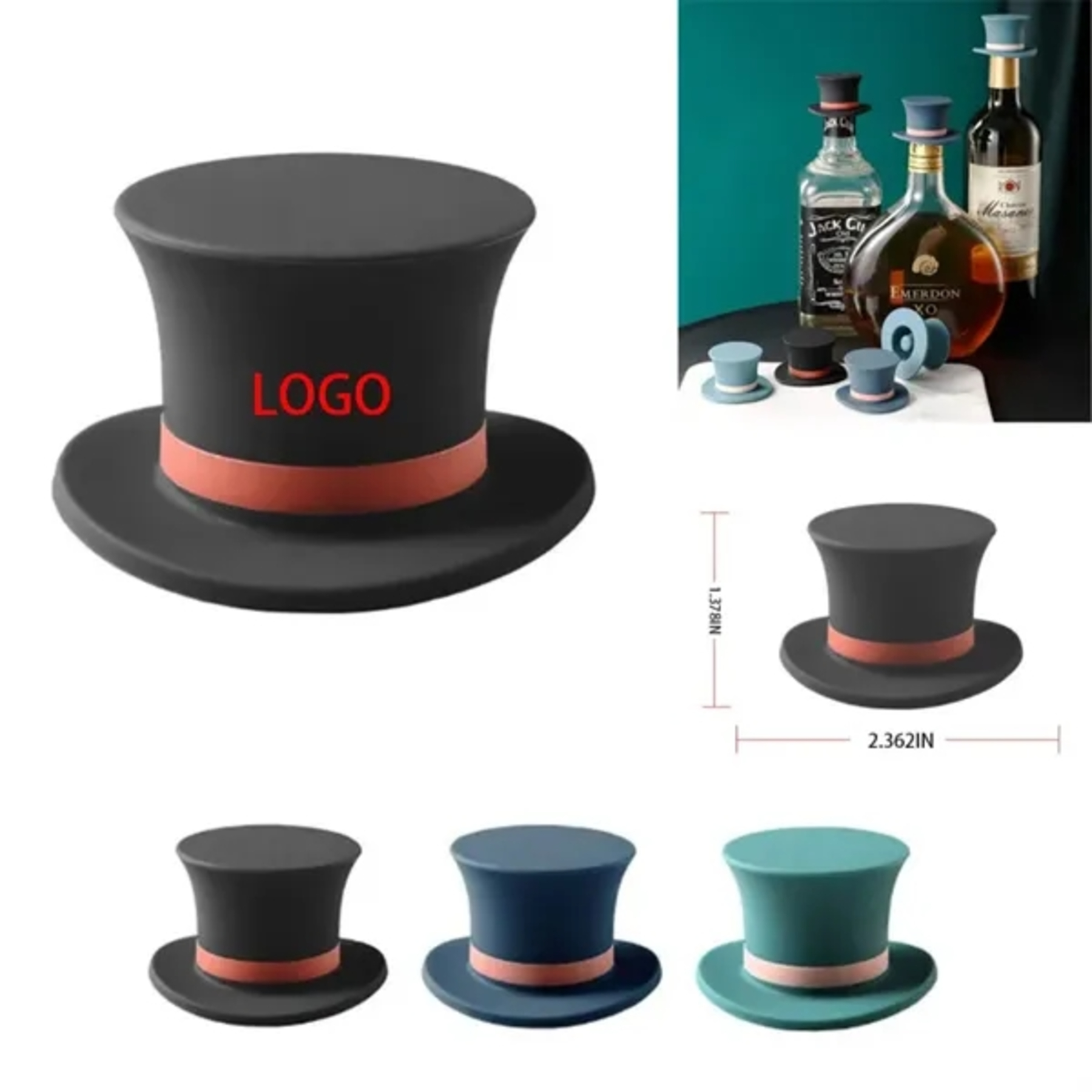 Silicone magic cap red wine stopper 2
