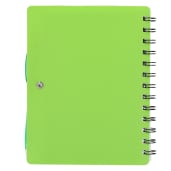 5" x 7" Recycled Dual Pocket Spiral Notebook w Pen 162