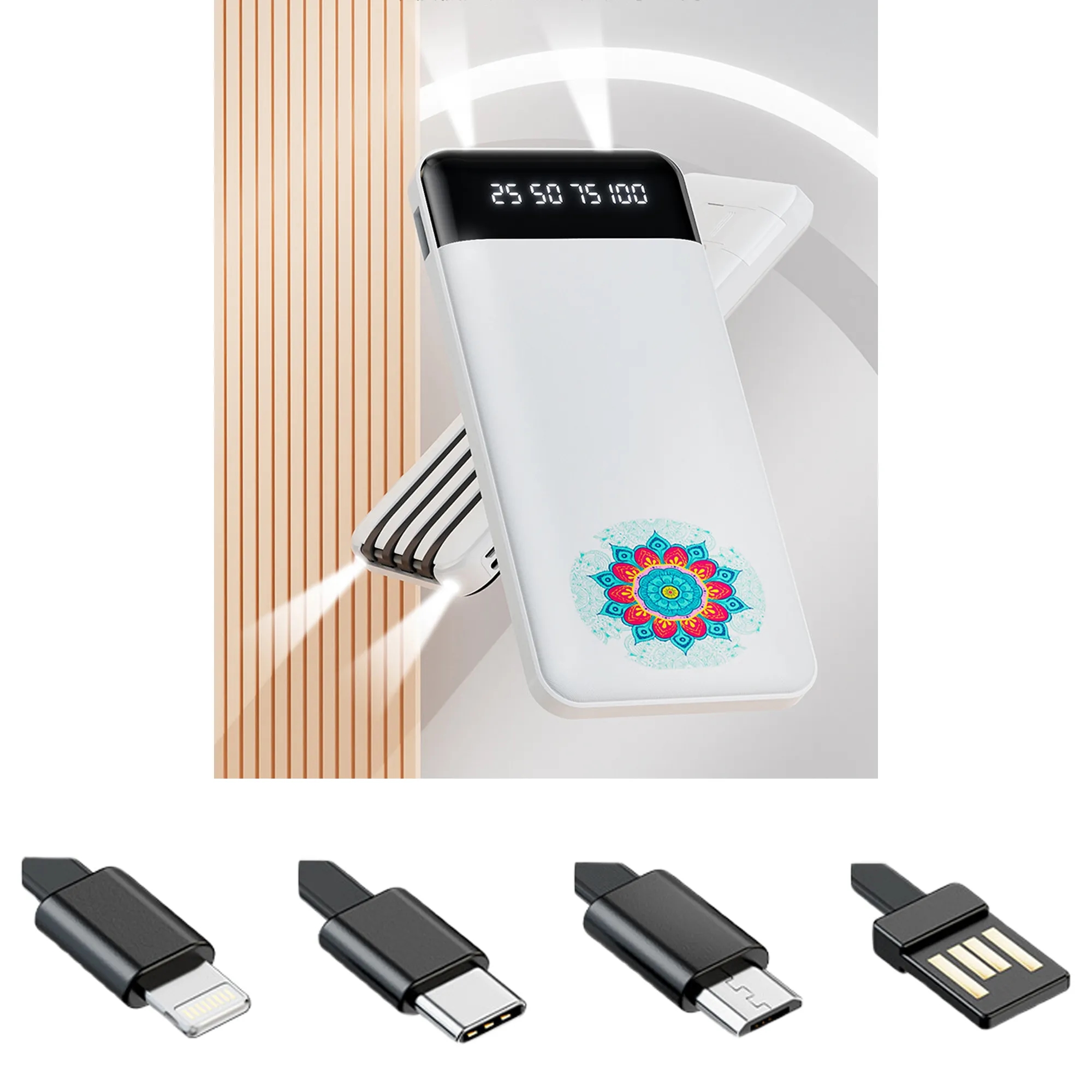 Portable Charger 20000mAh Power Bank with Flashlight 3