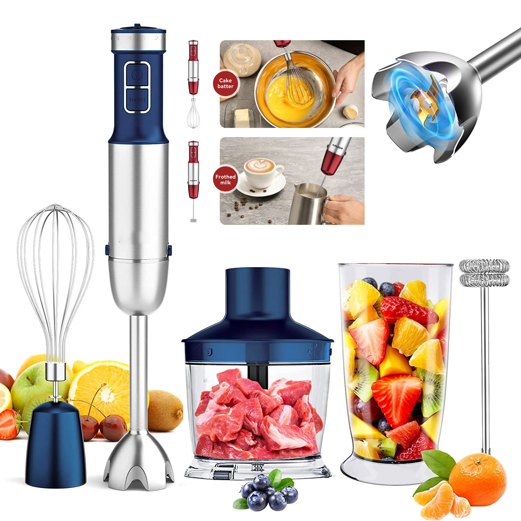Immersion Blender Handheld Hand Blender 2