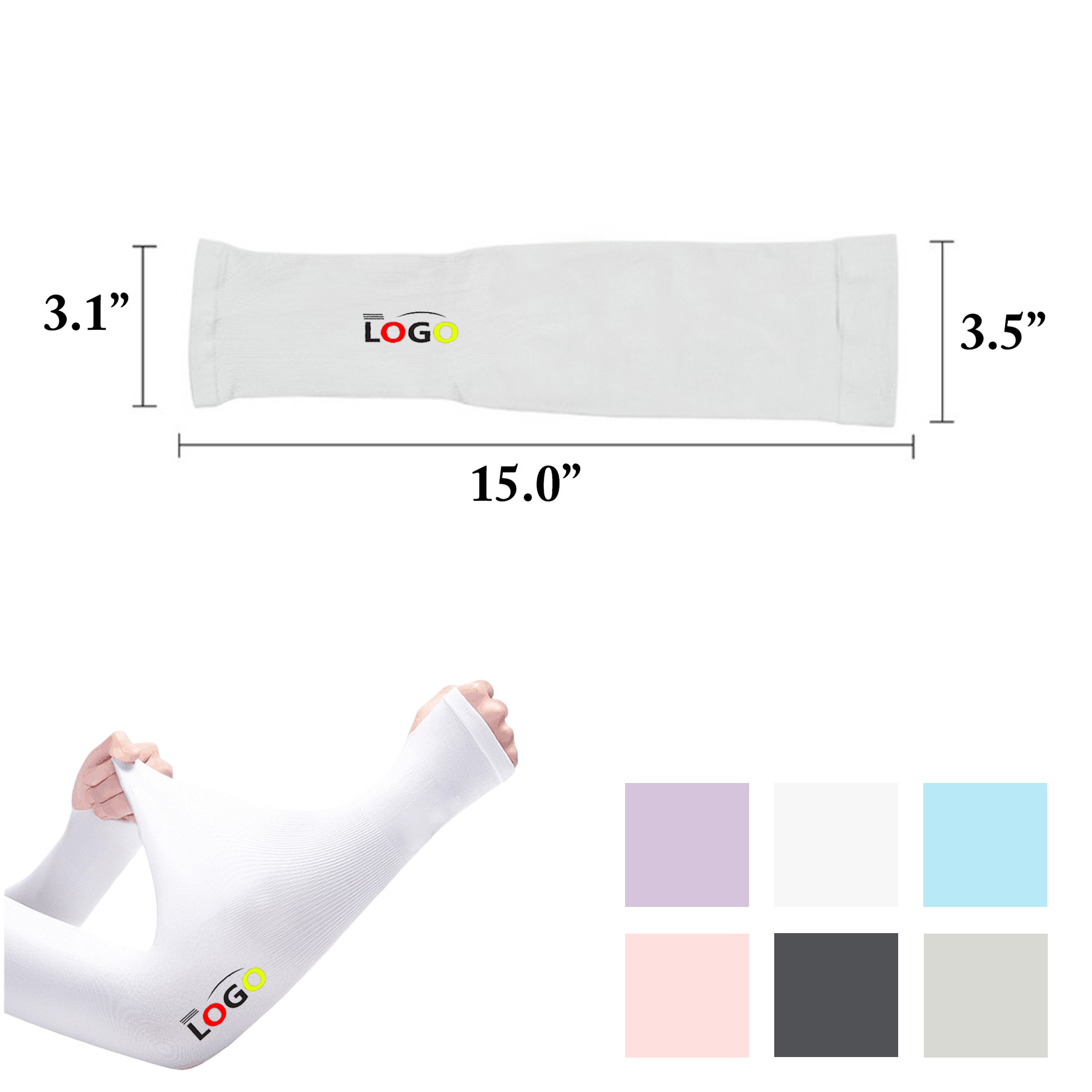 22g Ice Silk Sun Protection Arm Sleeves 8