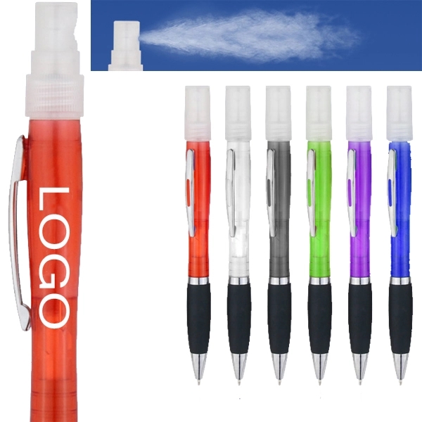 2 in 1 Plastic Spray Ballpoint Pen 5