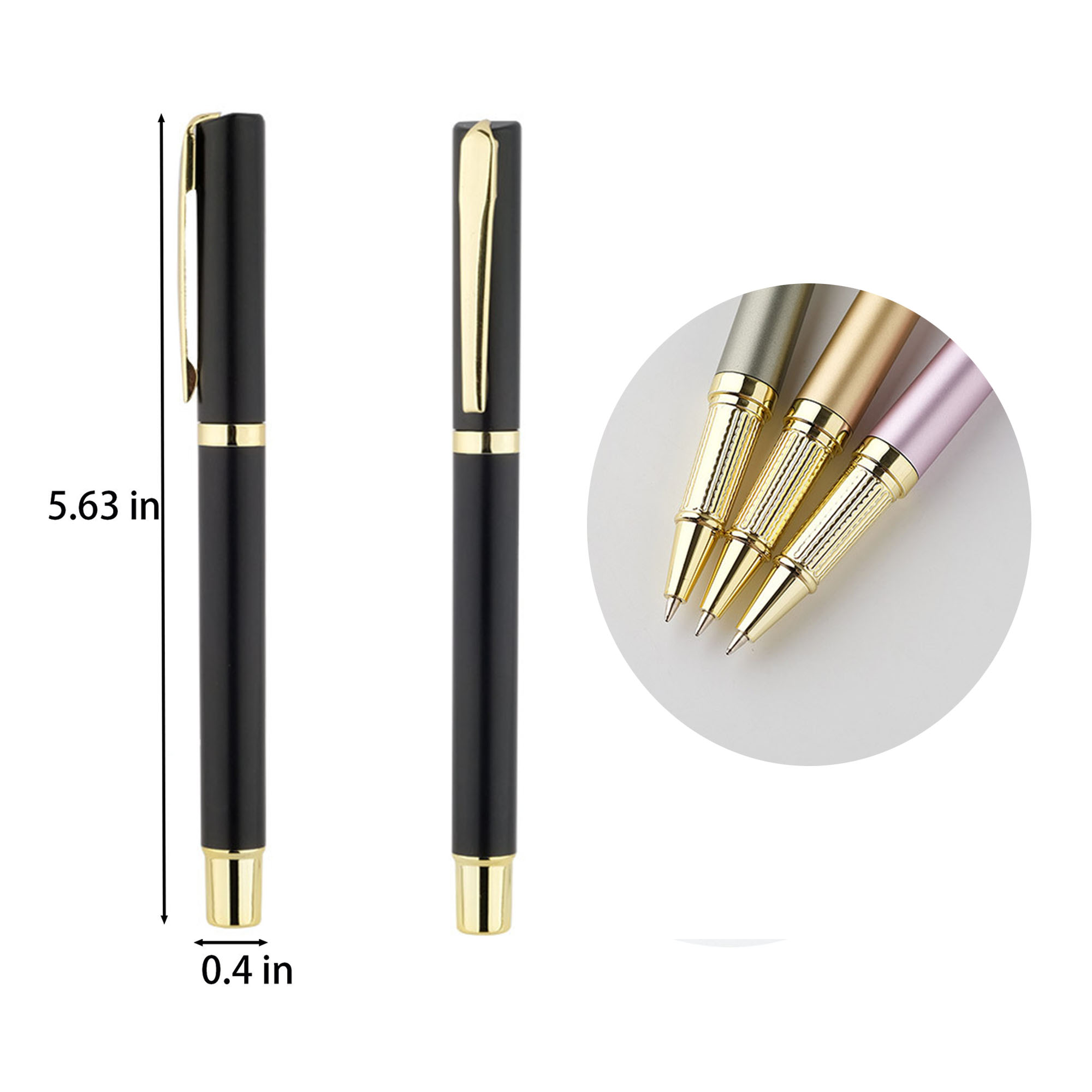 0.5 Mm Black Ink Business Gel Pen 2