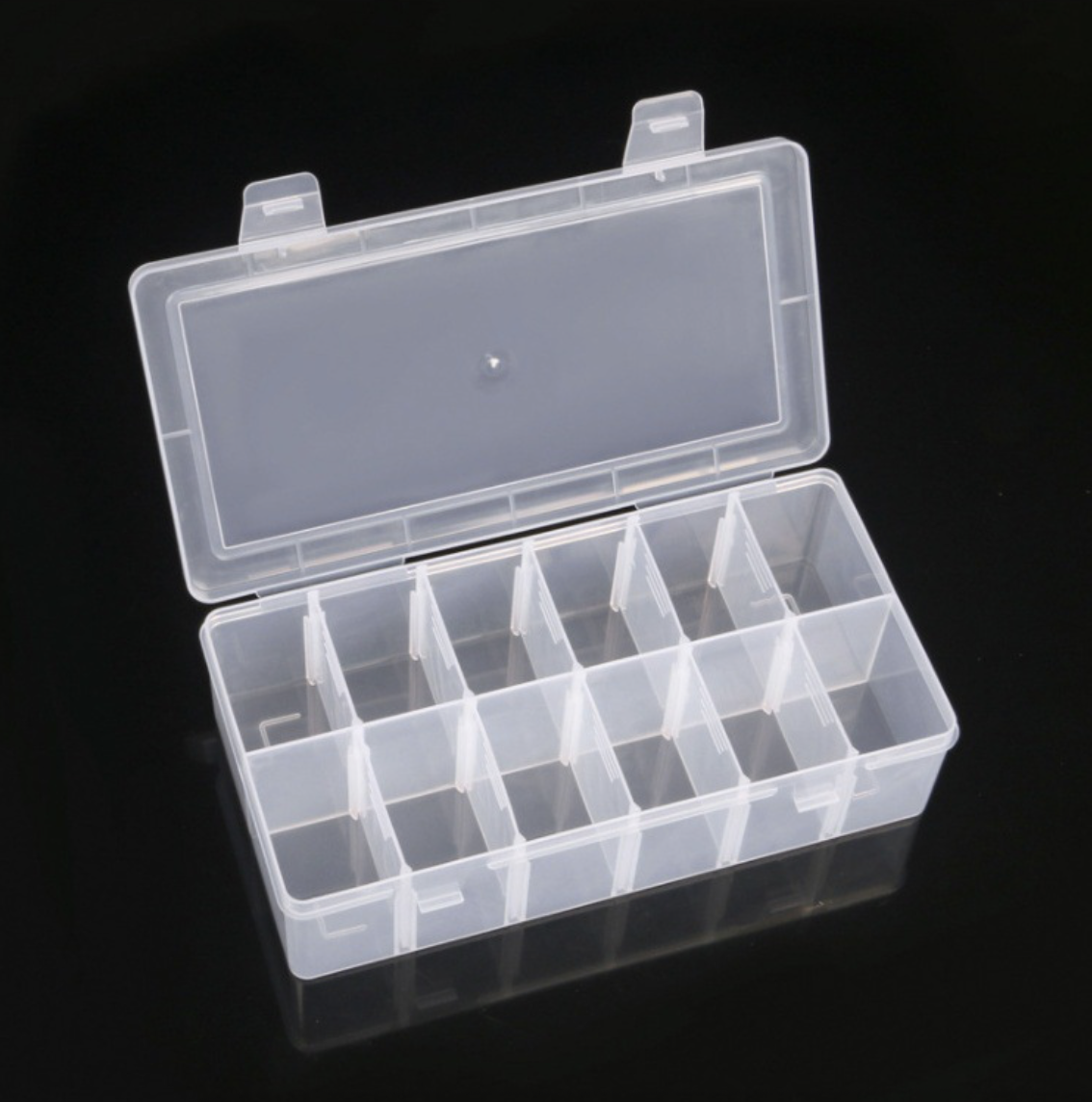 12 Grids Plastic Clear Organizer Box 2