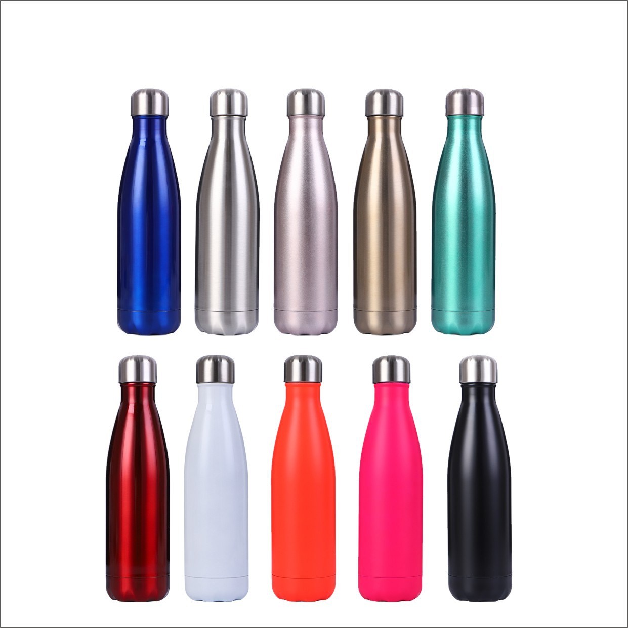 Double Wall Vacuum Insulated Stainless Steel Water Bottle, custom water bottle with logo imprint 6