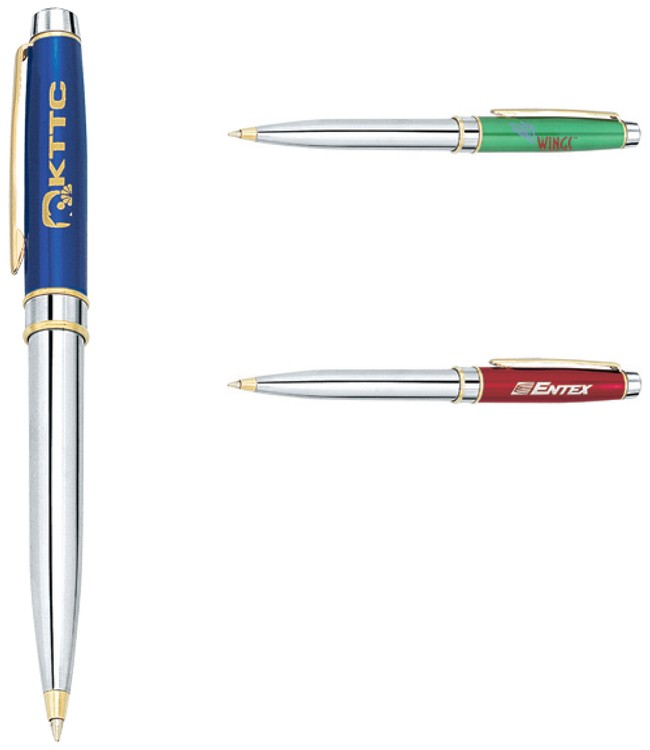 Jayden Twist Brass Ballpoint Pen 1