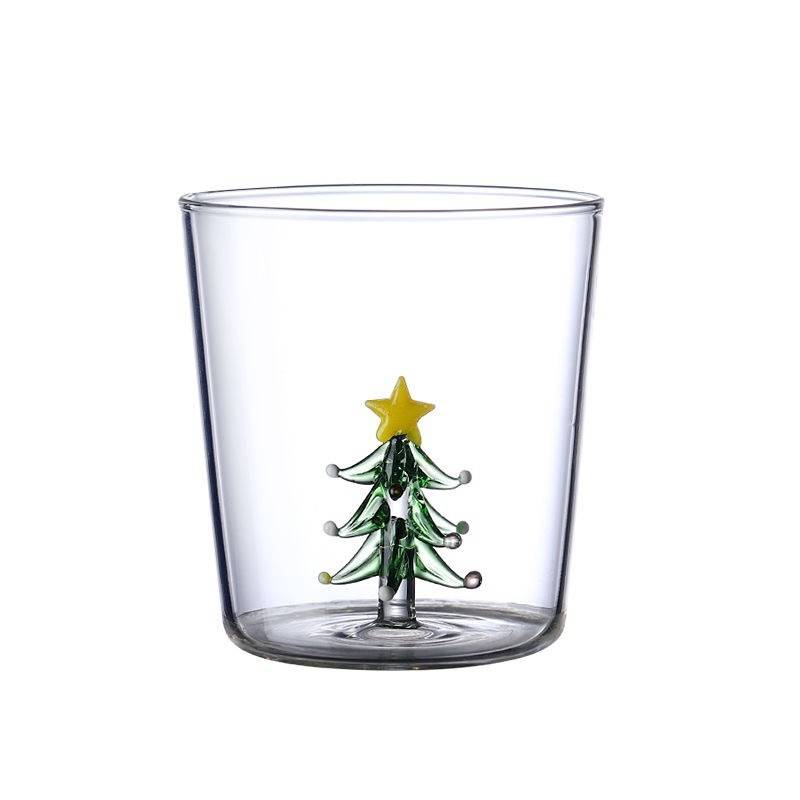 Cute Christmas Decorative Glass Cup 5