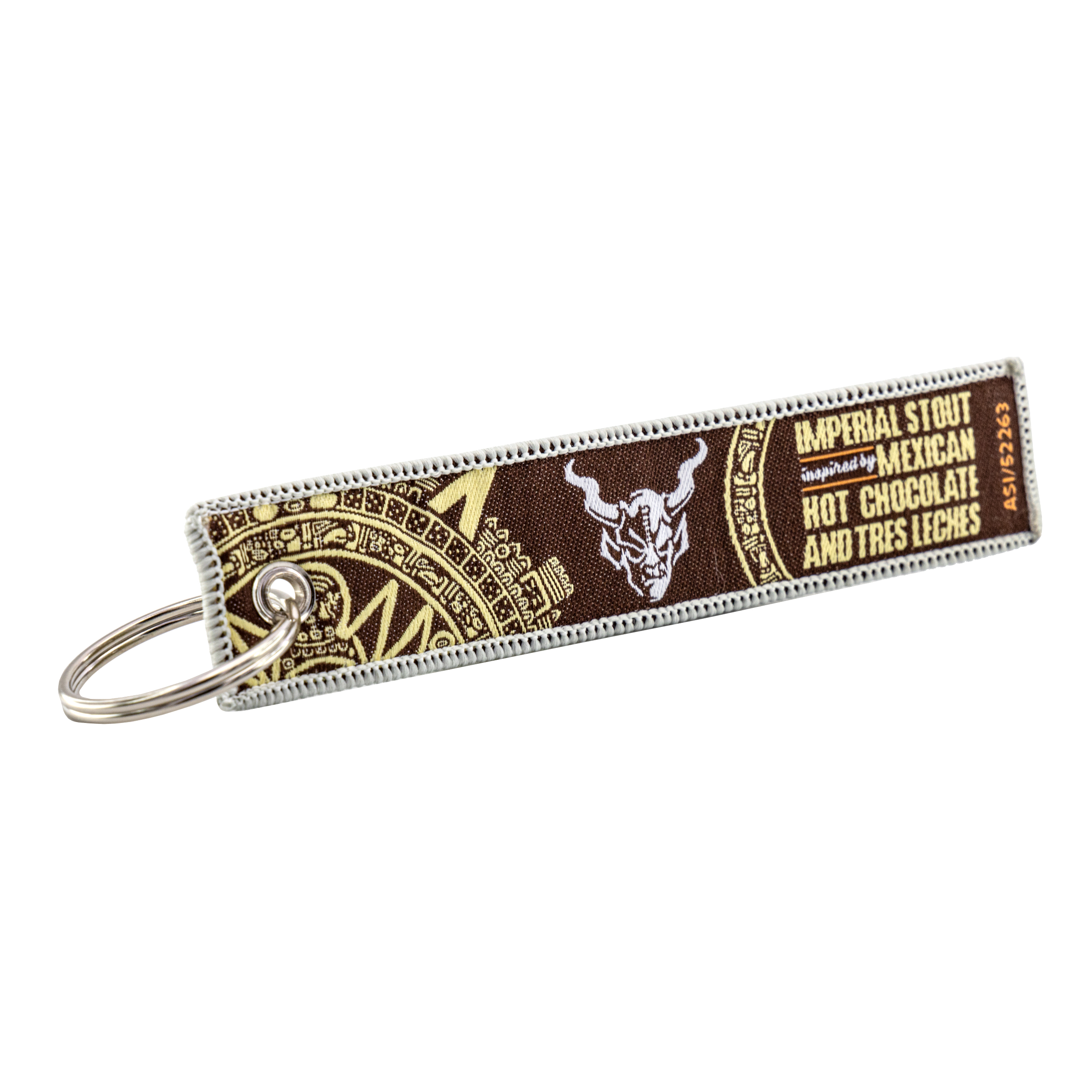 Custom Woven Keytags 4" 8