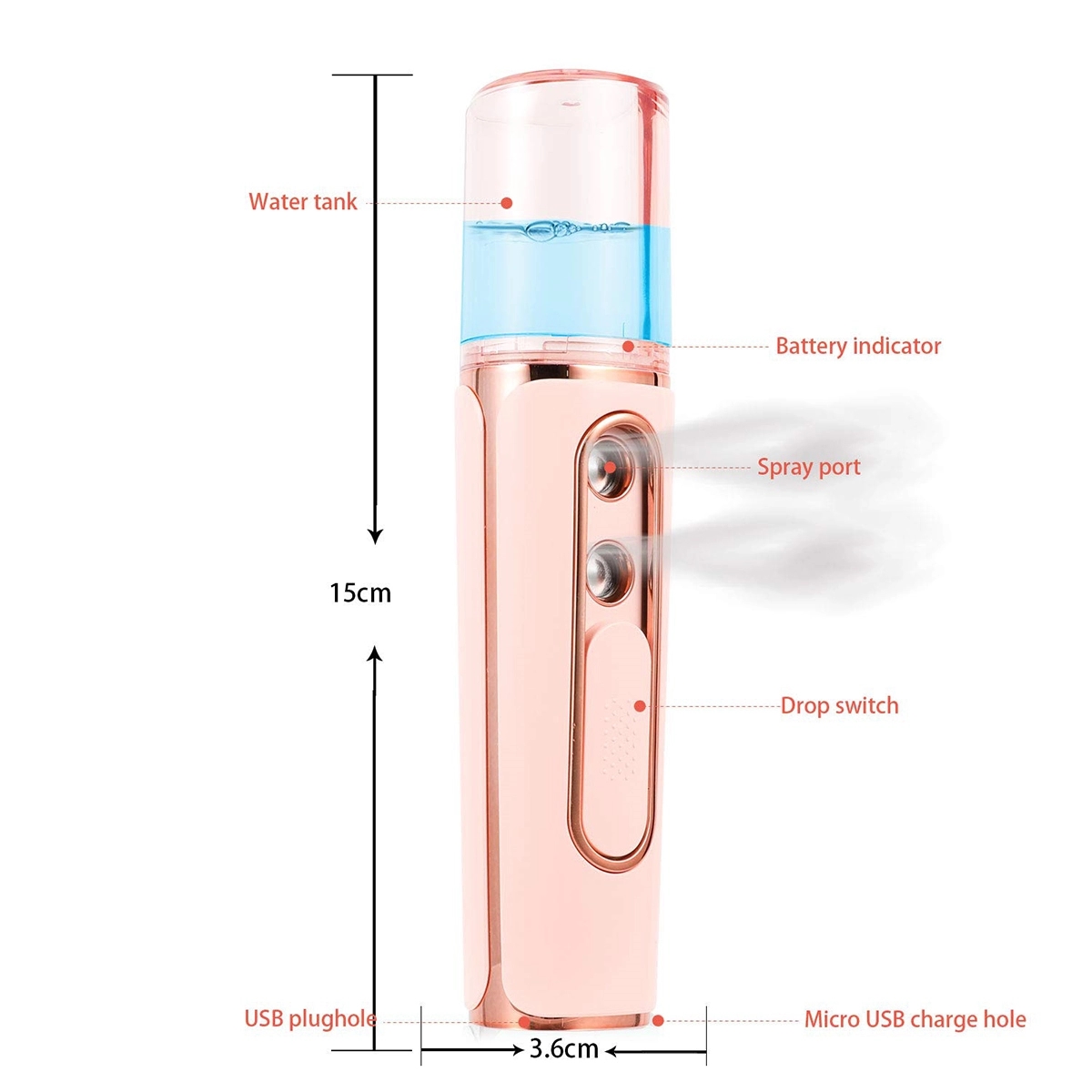 Portable Facial Sprayer With Power Bank Function 4