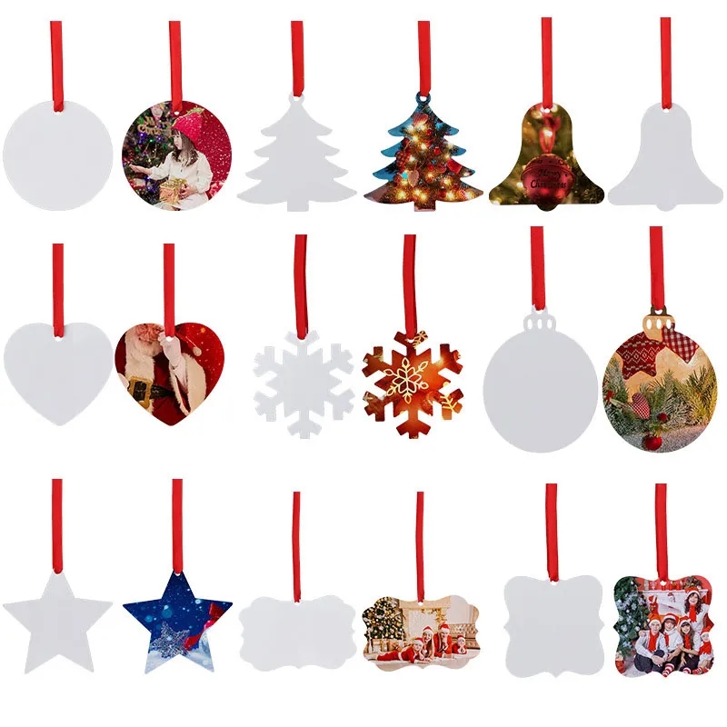 Sublimation Metal Christmas Tree Ornaments 9