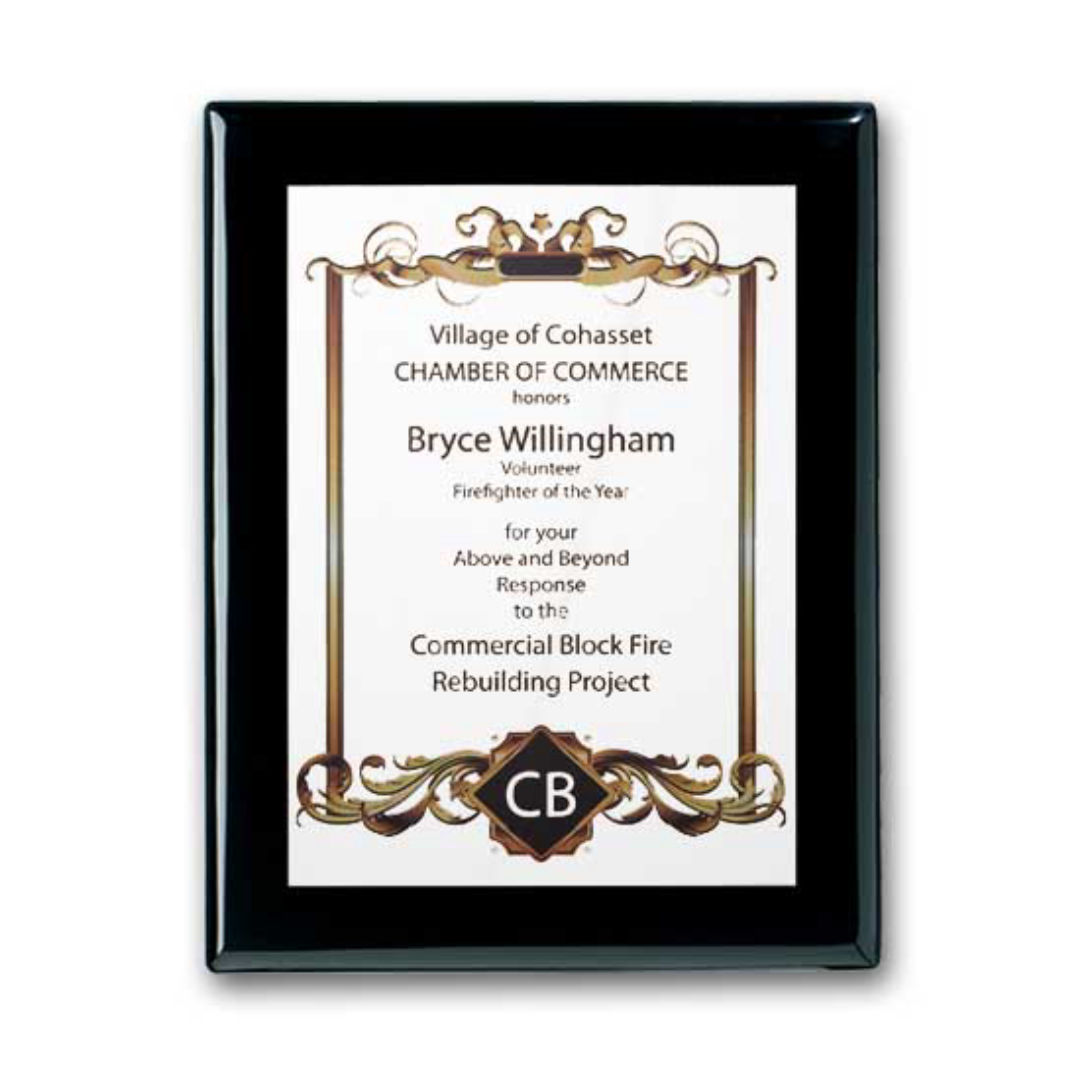 SpectraPrint™ Plaque - Ebony White 5
