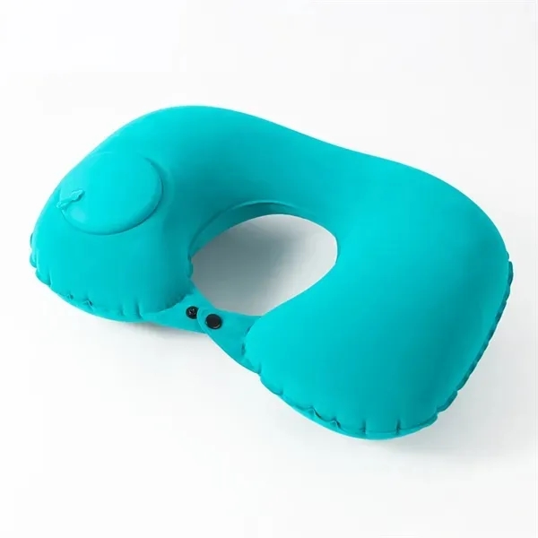 Inflatable U-Shaped Travel Neck Pillow - Easy Press Design 5