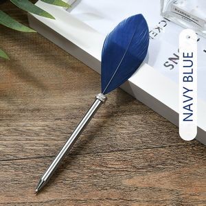 Short Tail Feather Metal Pen 28