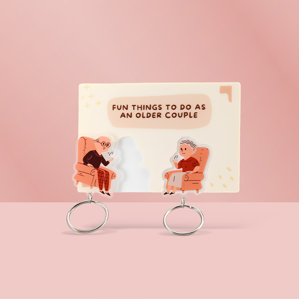 3.5" Acrylic Couples Keychains 11