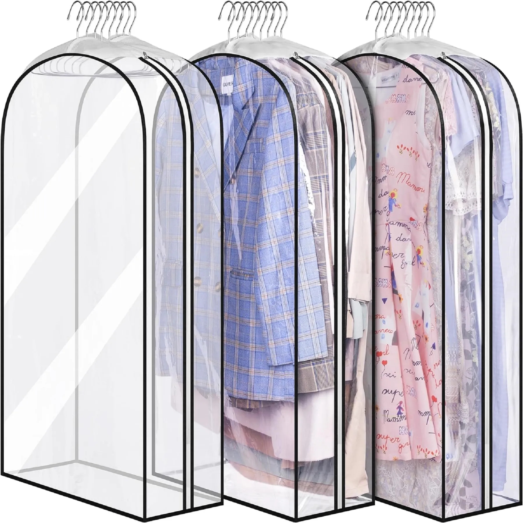 40" Suit Bags for Closet Storage Hanging Clothes 3