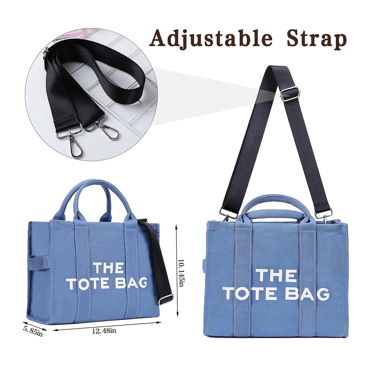 Canvas Tote Bag, custom tote bag with logo imprint 1