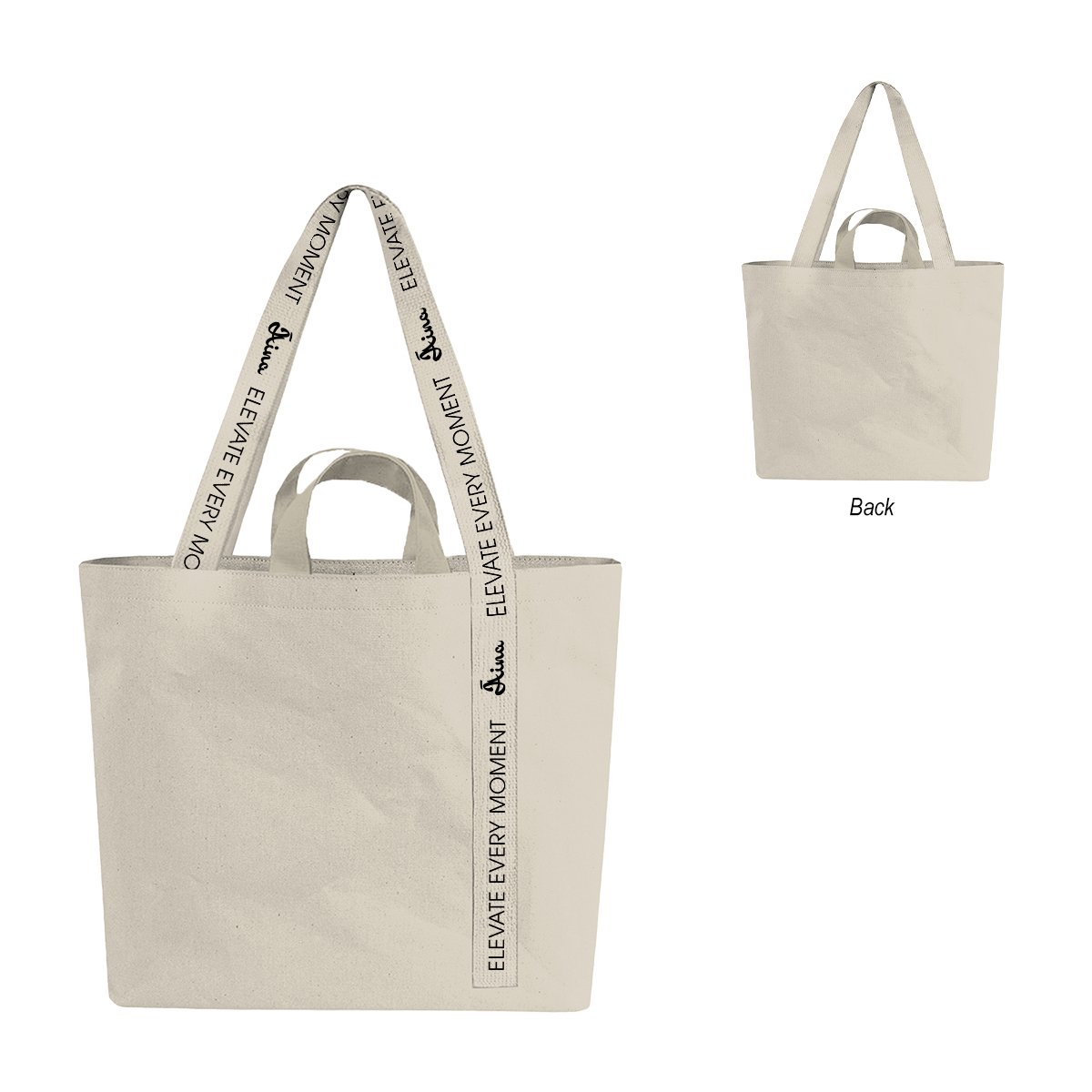 14 Oz. Recycled Mono-Strap Canvas Tote Bag 3