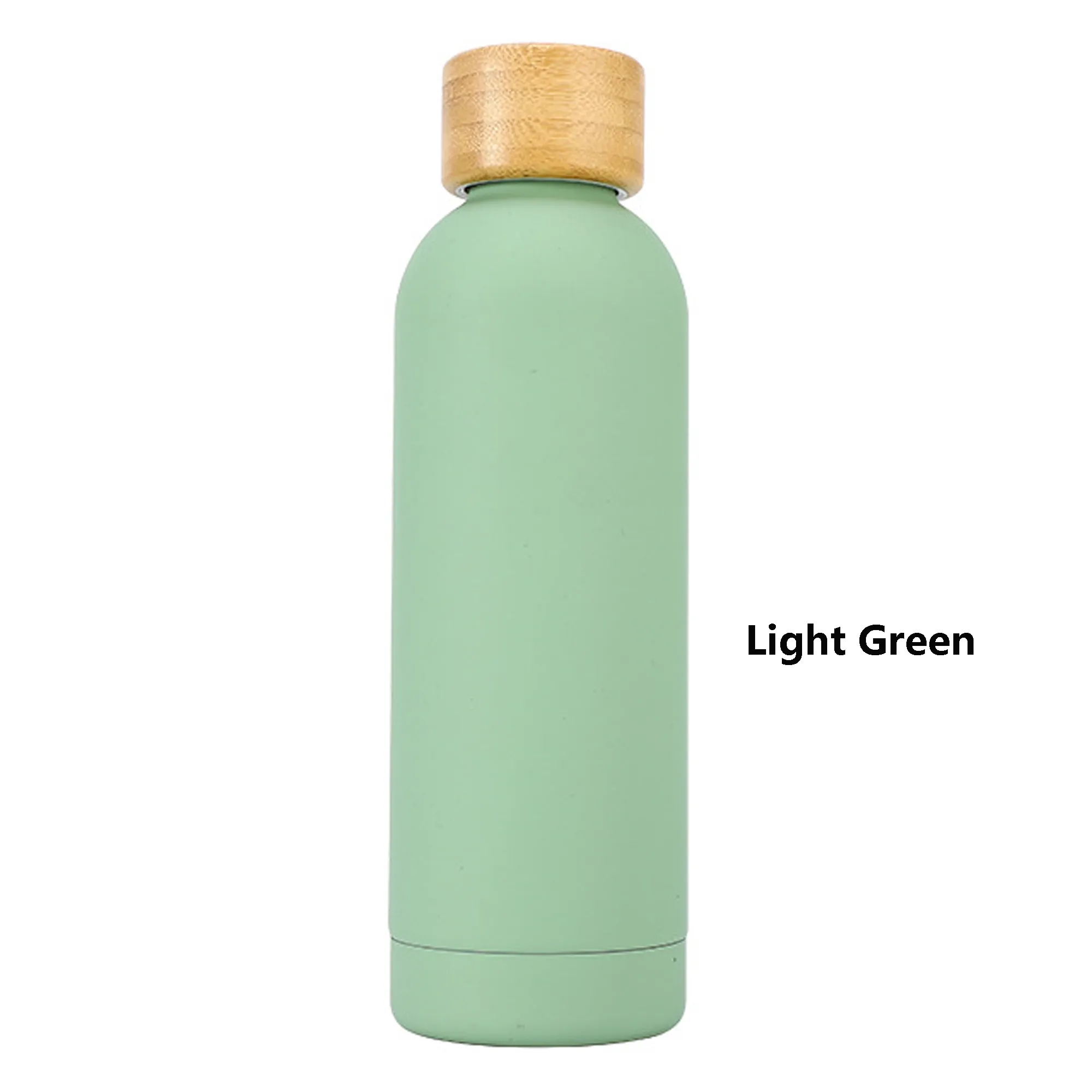 17 oz Double Wall Stainless Steel Bottle With Bamboo Lid, custom water bottle with logo imprint 15