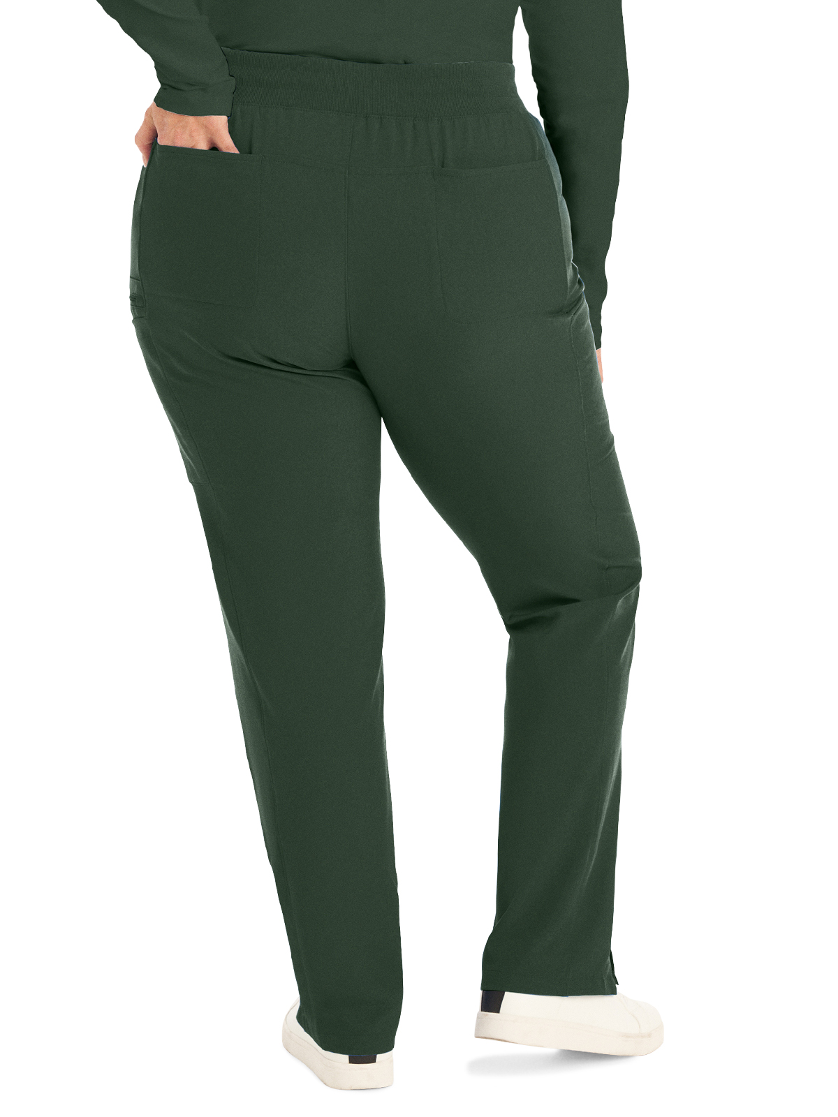 Landau - Forward - Women's Seven-Pocket Mid-Rise Rib-Knit Elastic Waist Cargo Pant 53