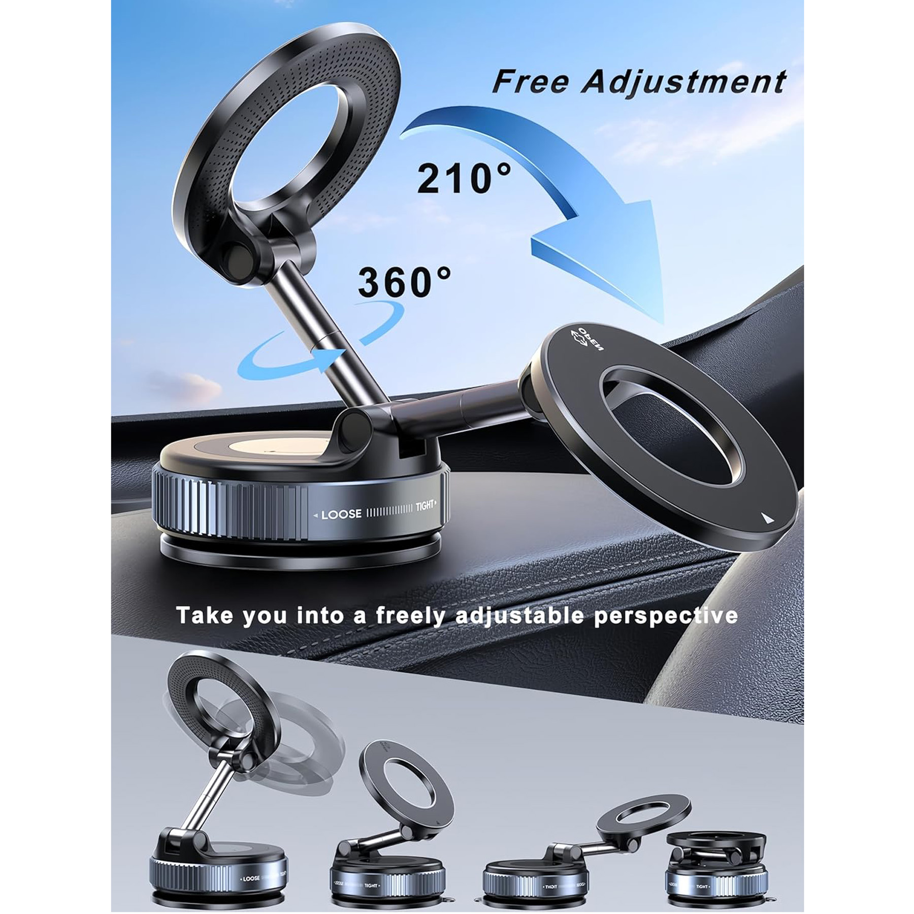 Vacuum Magnetic Phone Holder 4