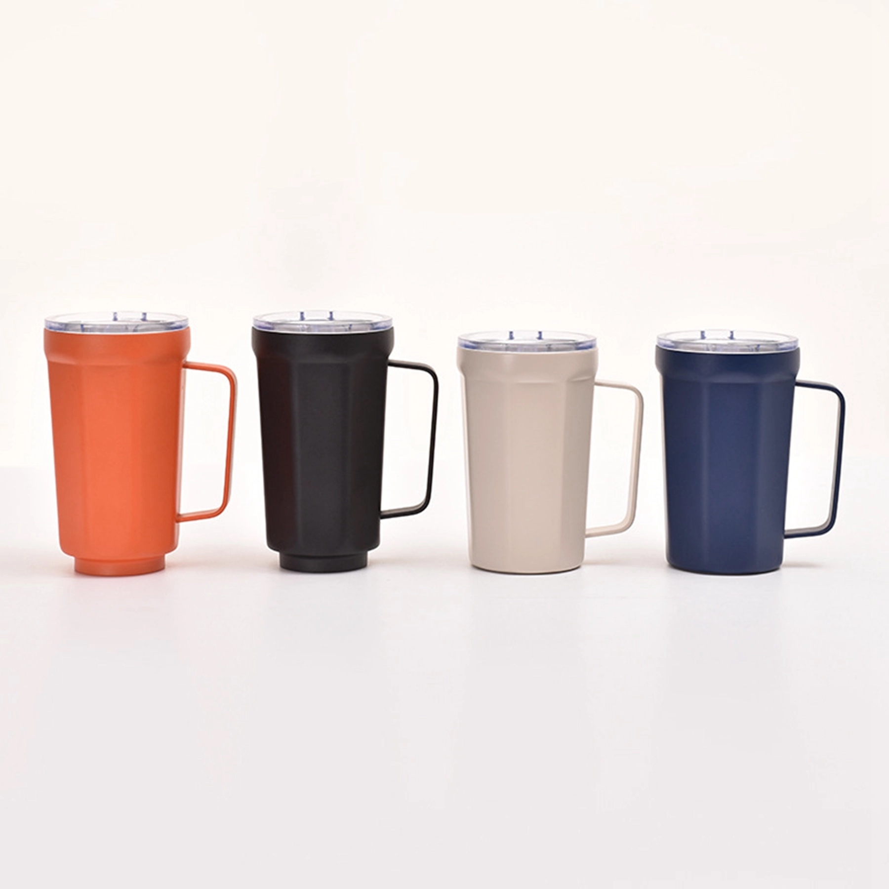 14 Oz. Double Walled Stainless Steel Coffee Mug with Handle 2