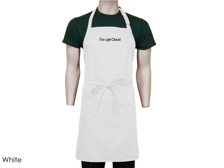 24 in. x 33 in.Spun-Polyester Adjustable Bib Apron (Embroidery Logo/Text) 10