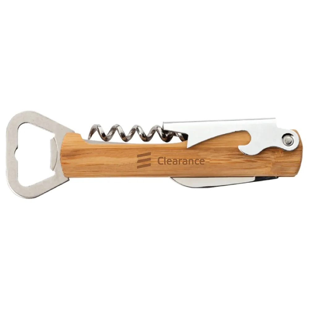 Wooden Bottle Opener & Wine Corkscrew 1