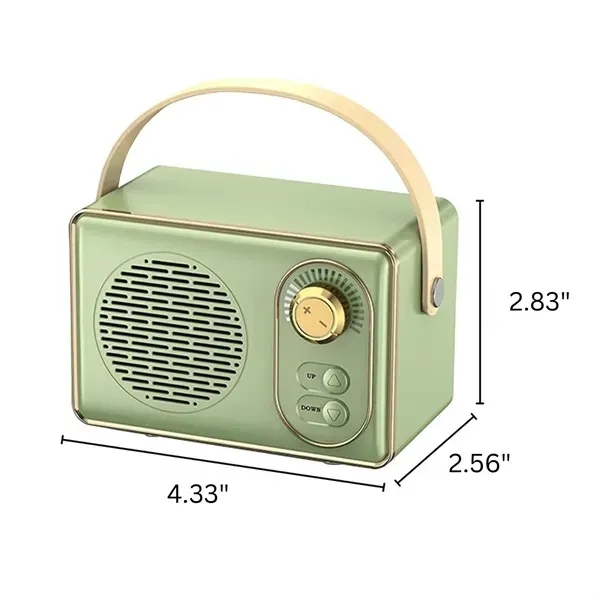 Retro Record Player Speaker - Vintage Style Sound System 3