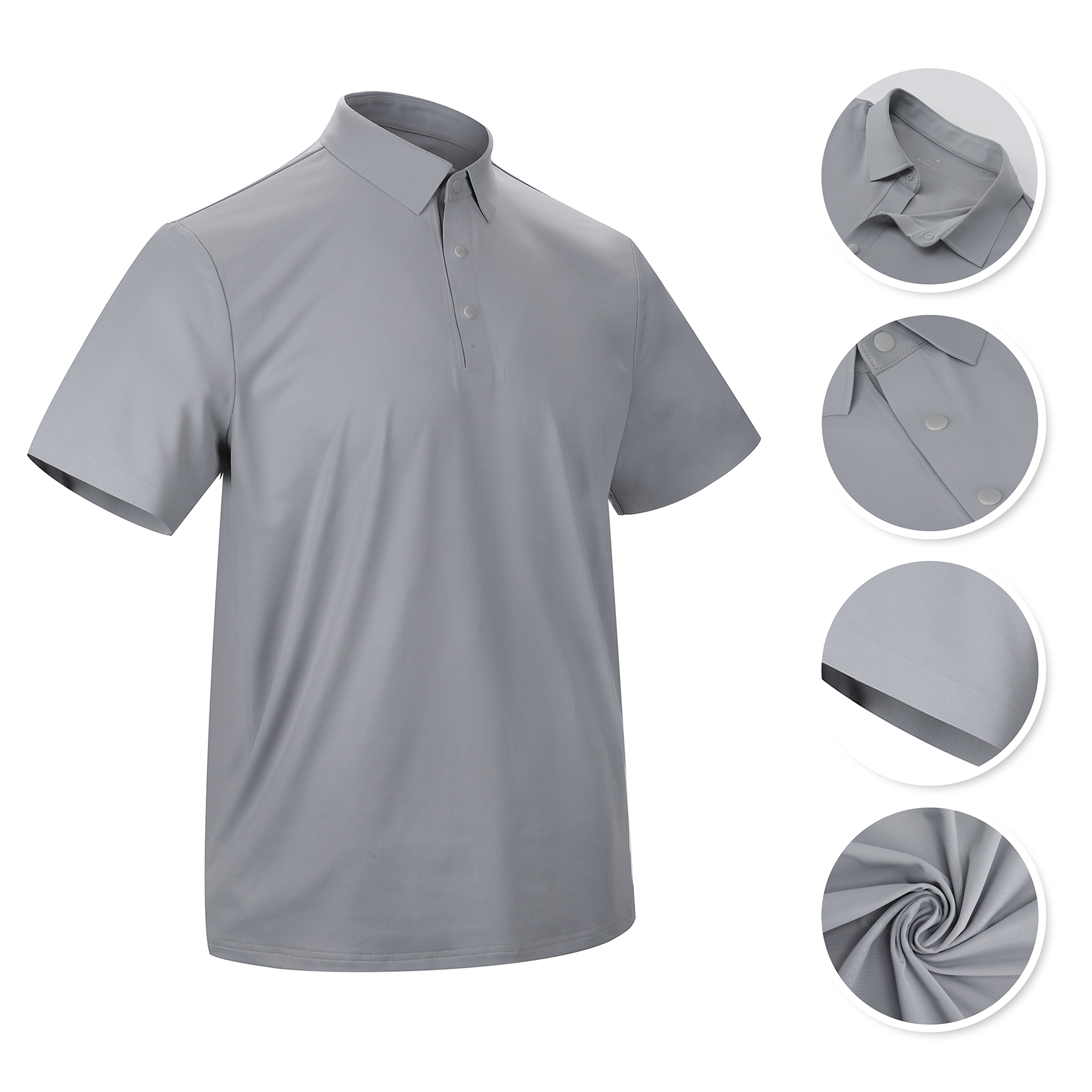 Men's Athletic Performance Short Sleeve Polo Shirt 2
