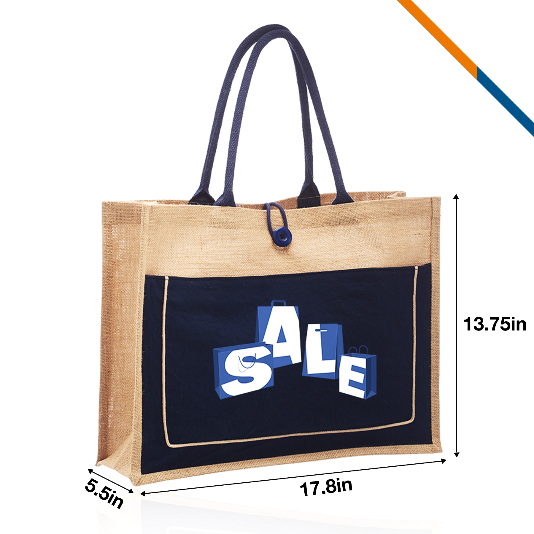 Hilda Tote Bag, custom tote bag with logo imprint 4