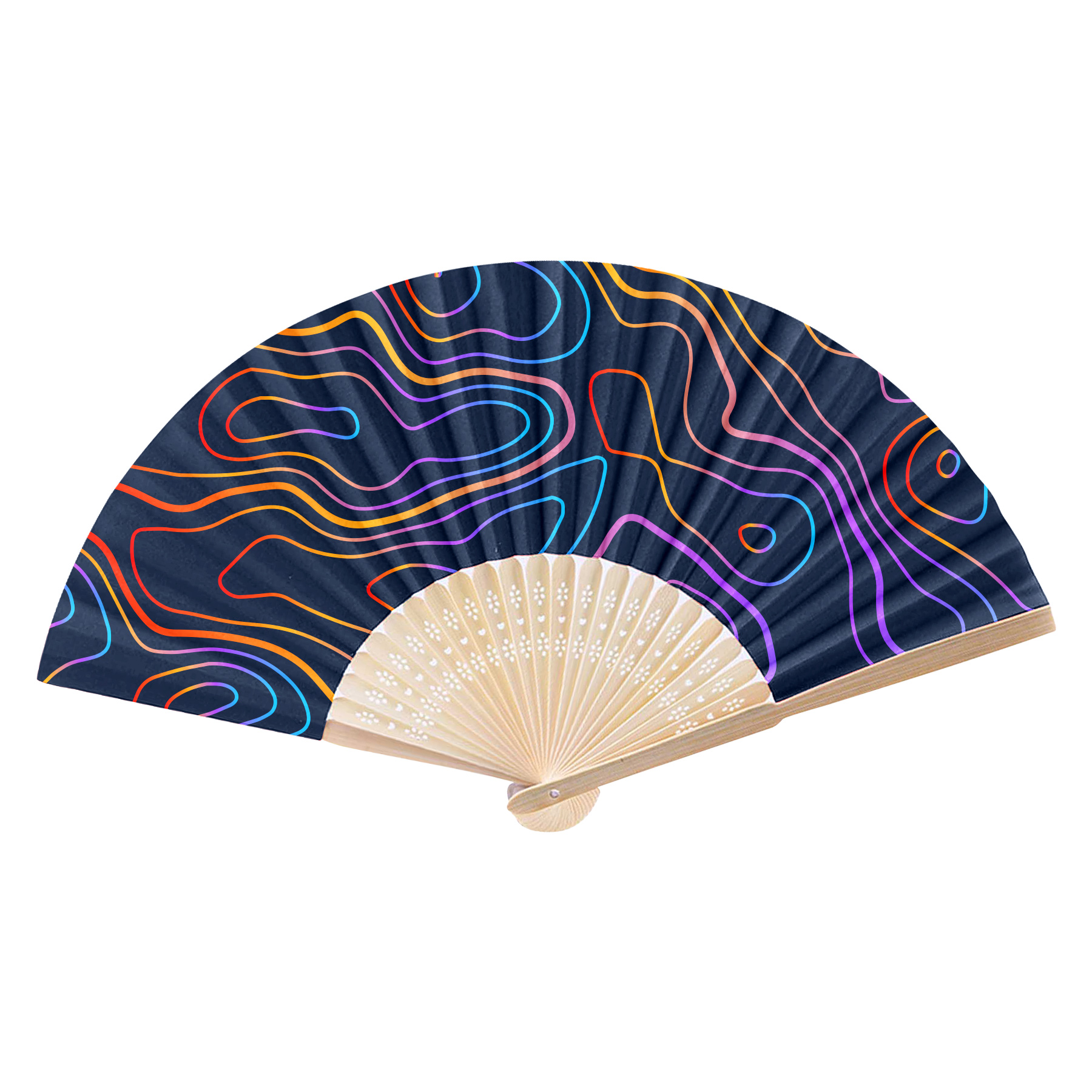 Foldable Bamboo Paper Fan 8