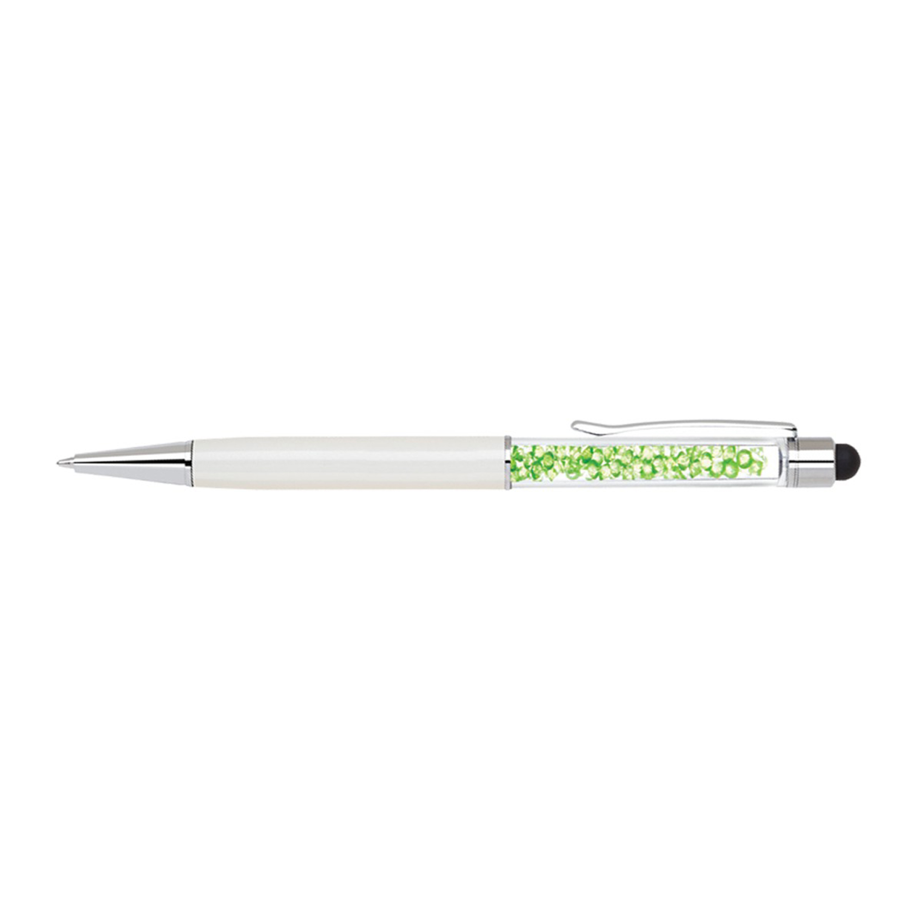 Brass stylus pen with matching crystals and barrel colors 14