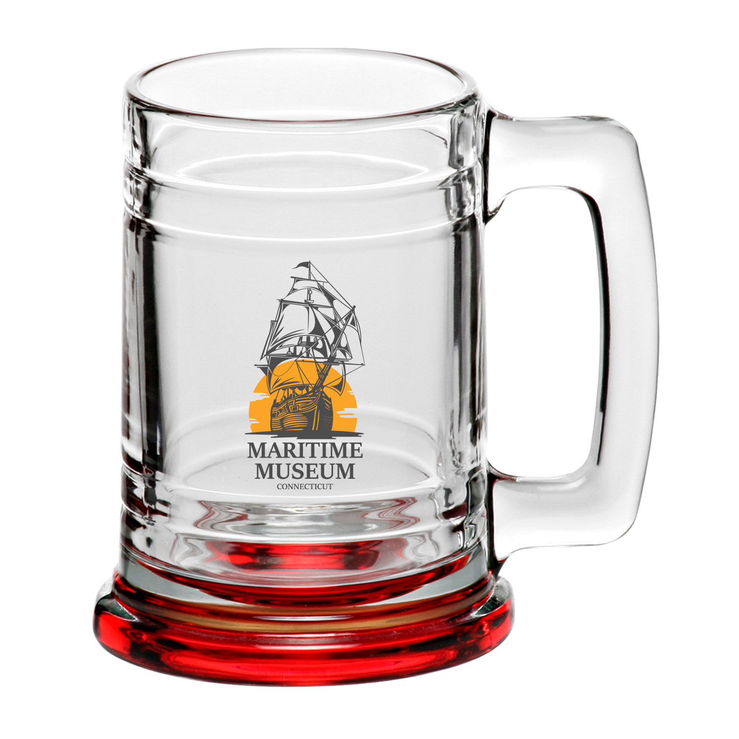 15 oz. Anchor Glass Beer Mugs (2 Color Imprint) 7