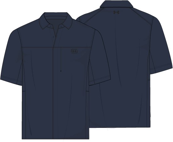 UA Fish Pro Hybrid Woven Men's Short Sleeve 14