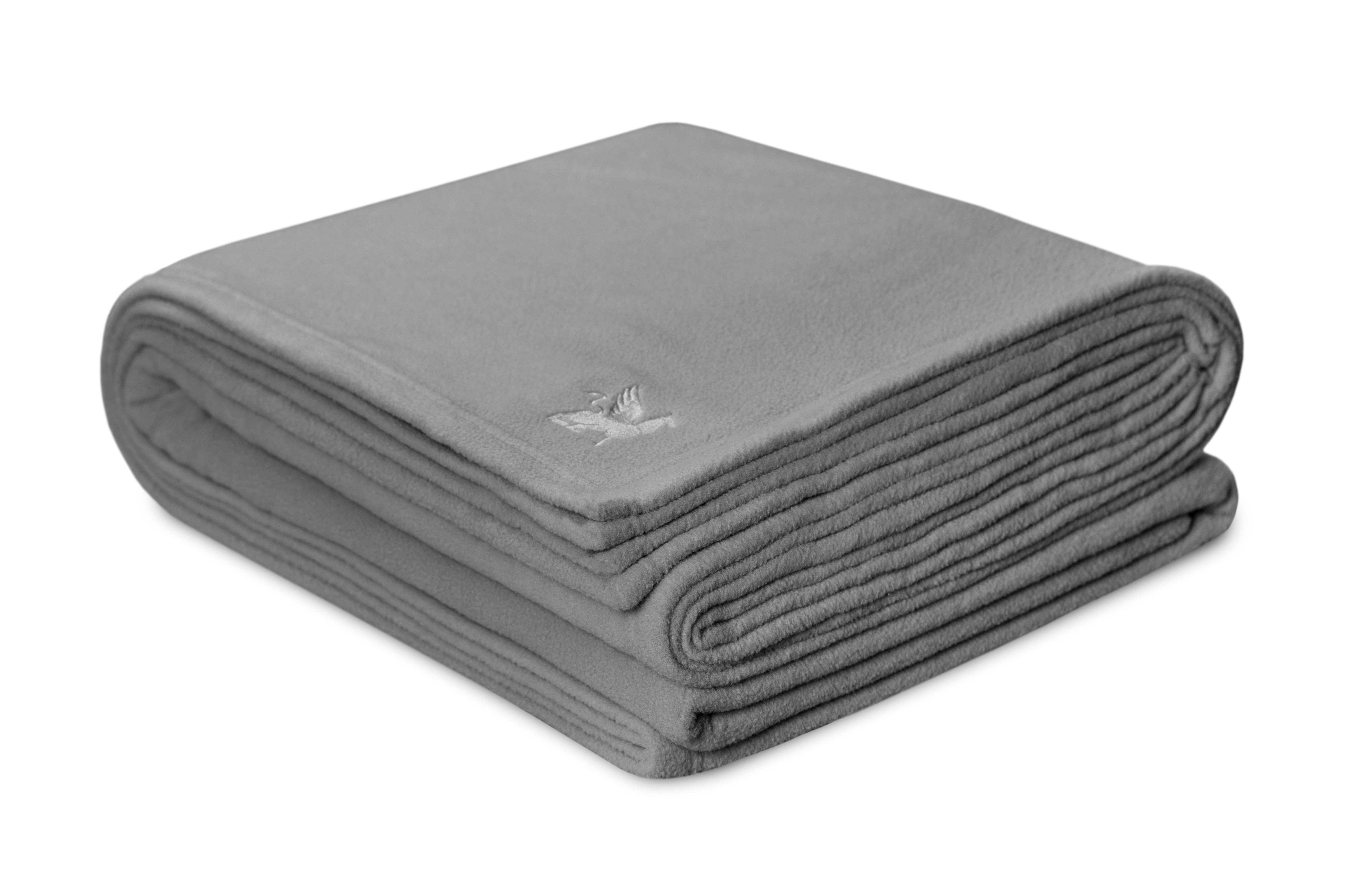 Charcoal Grey 100% Polyester Antipill Queen Fleece Blanket 1