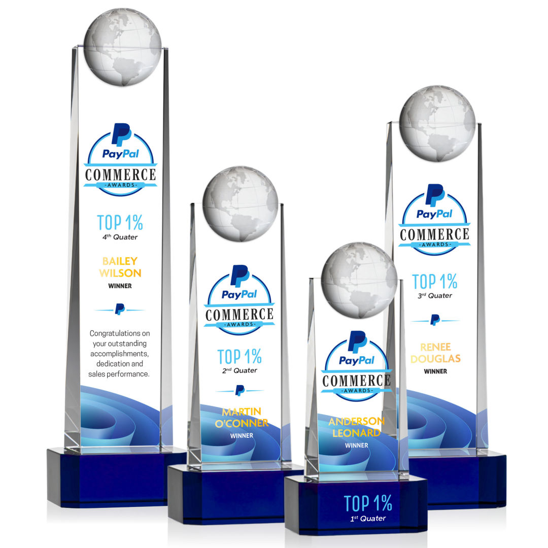 Sherbourne Globe VividPrint™ Award - Blue