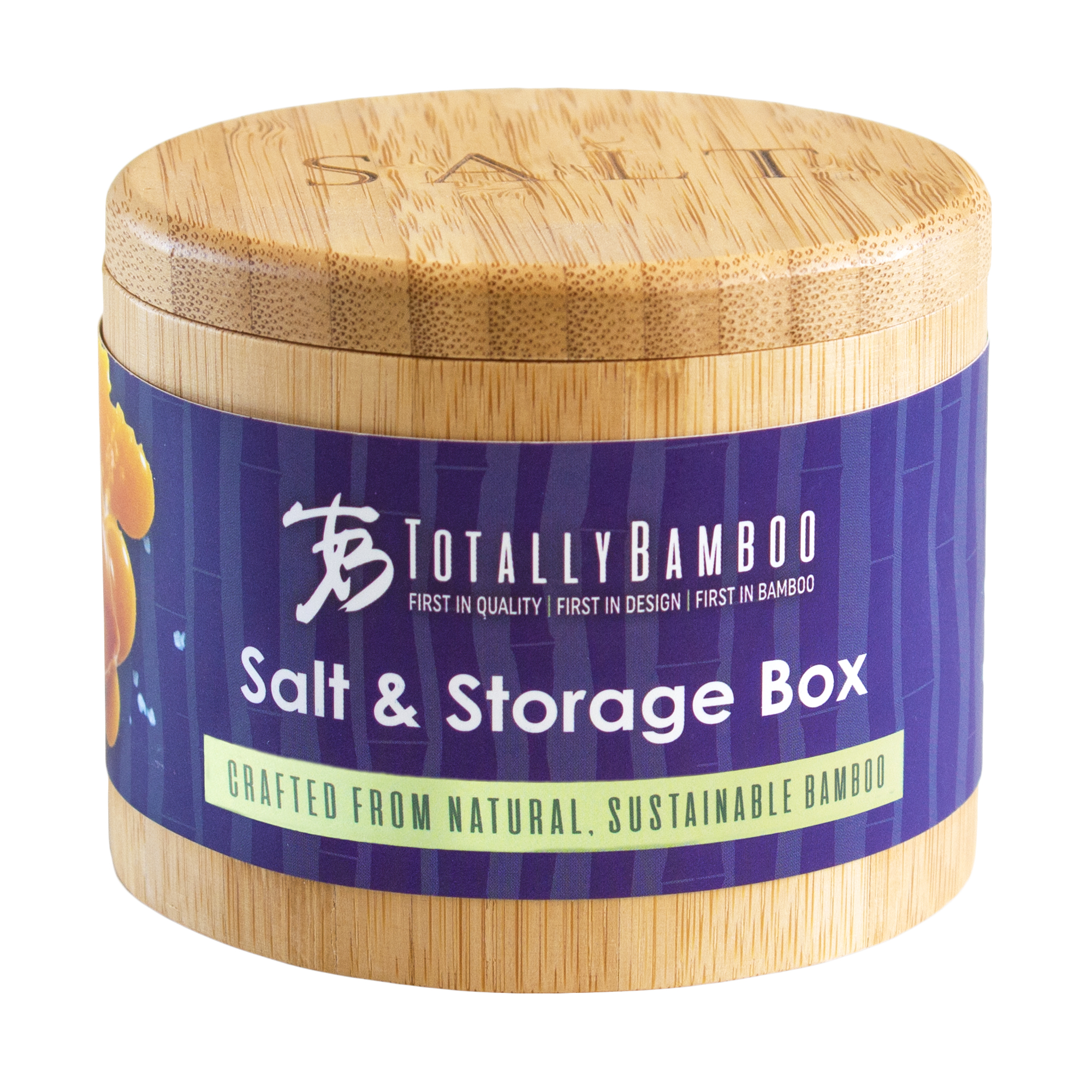 Salt Box with Magnetic Swivel Lid, "Salt" Engraving on Lid 6