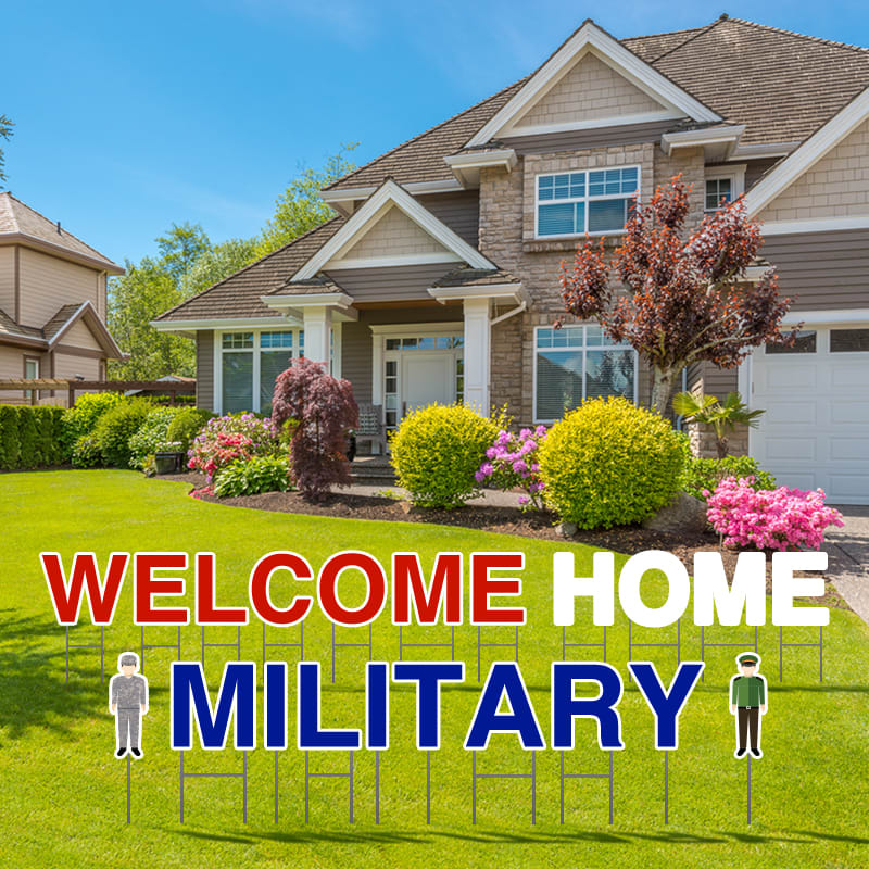 Welcome Home Military Yard Letters 2